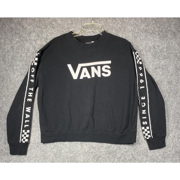 Vans Sweatshirt Womens XS Crewneck Off The Wall Since 1966 Skater - Picture 1 of 11